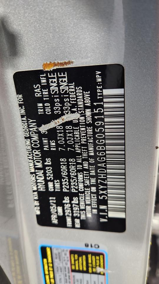 Hyundai Santa Fe SE 3.5 4WD 2011