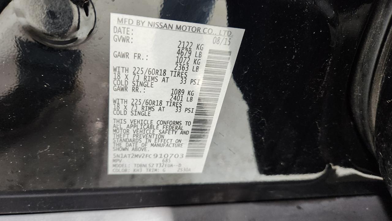 Nissan Rogue SL AWD 2015