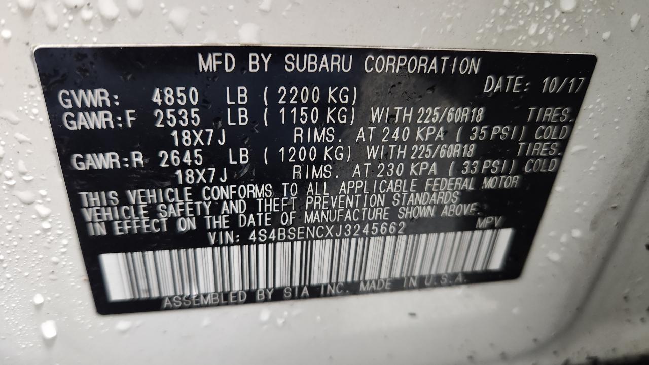 Subaru Outback 3.6R Limited 2018