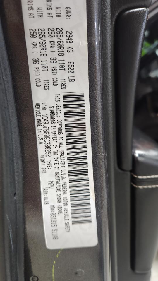 Jeep Grand Cherokee Limited 4WD 2016