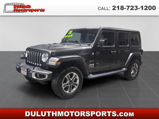 0001 2018 Jeep Wrangler Unlimited Sahara 4WD SUV / Crossover Four-Wheel Drive 8-Speed Automatic