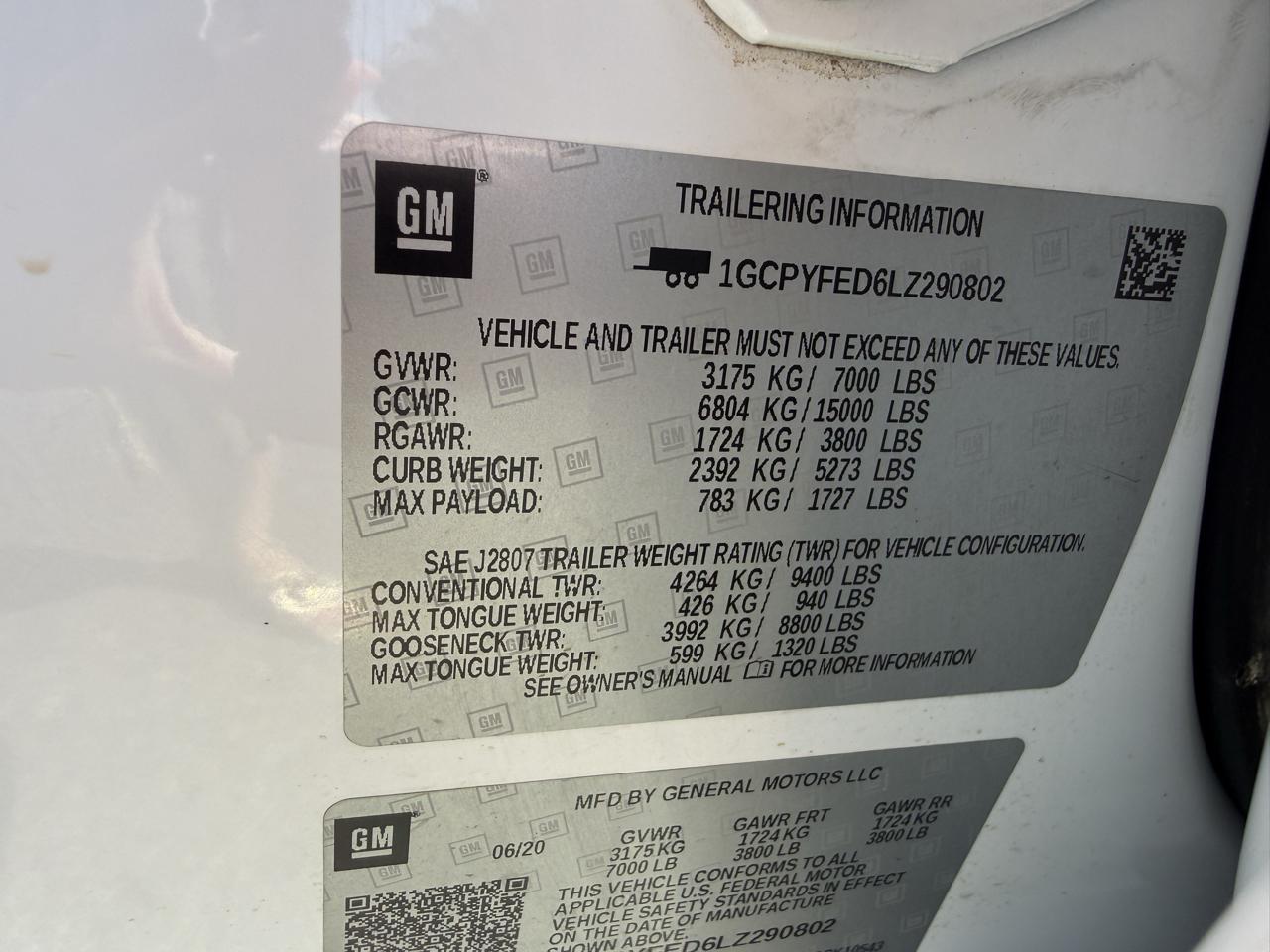 Chevrolet Silverado 1500 LT Trail Boss Crew Cab 4WD 2020