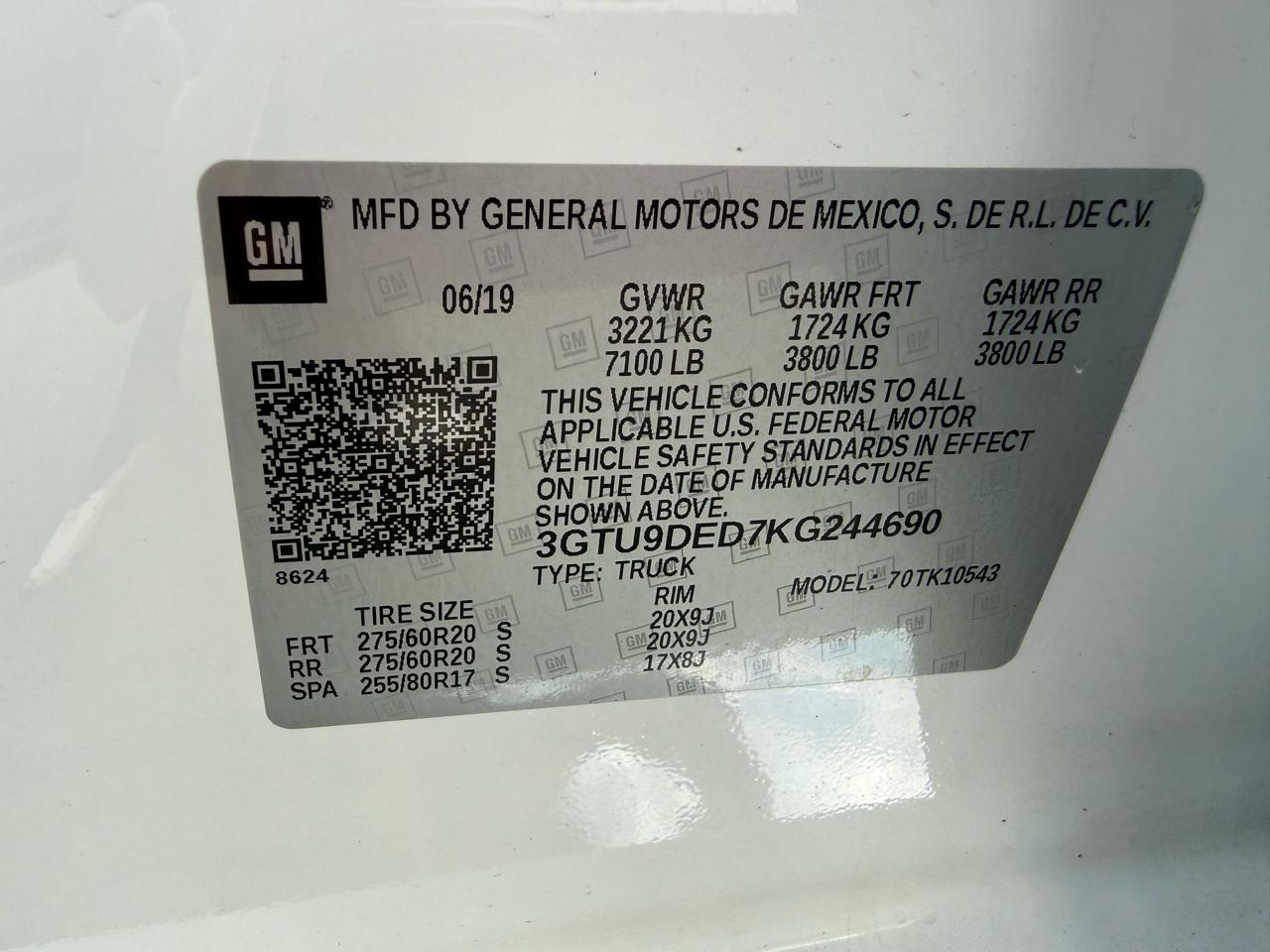 GMC Sierra 1500 SLT Crew Cab 4WD 2019