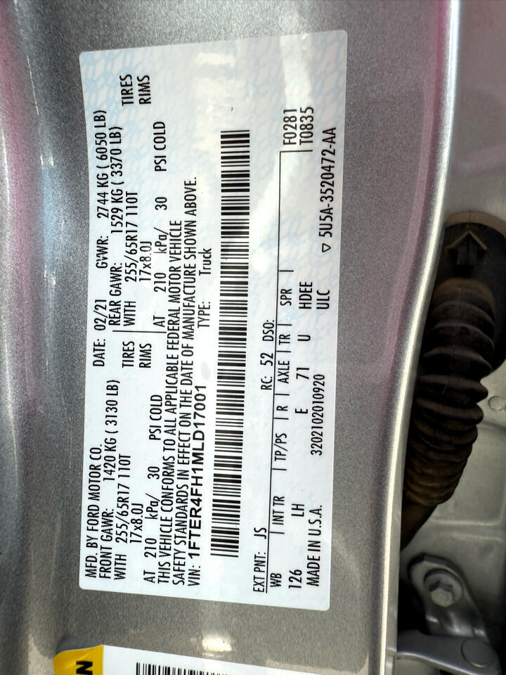 Ford Ranger XL Crew Cab 4WD 2021 Ford Ranger XL Crew Cab 4WD 2021