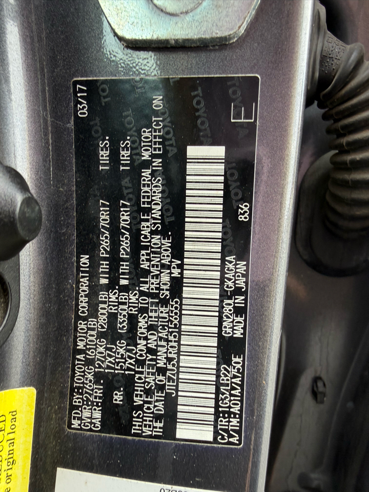 Toyota 4Runner SR5 Premium 2WD (Natl) 2017