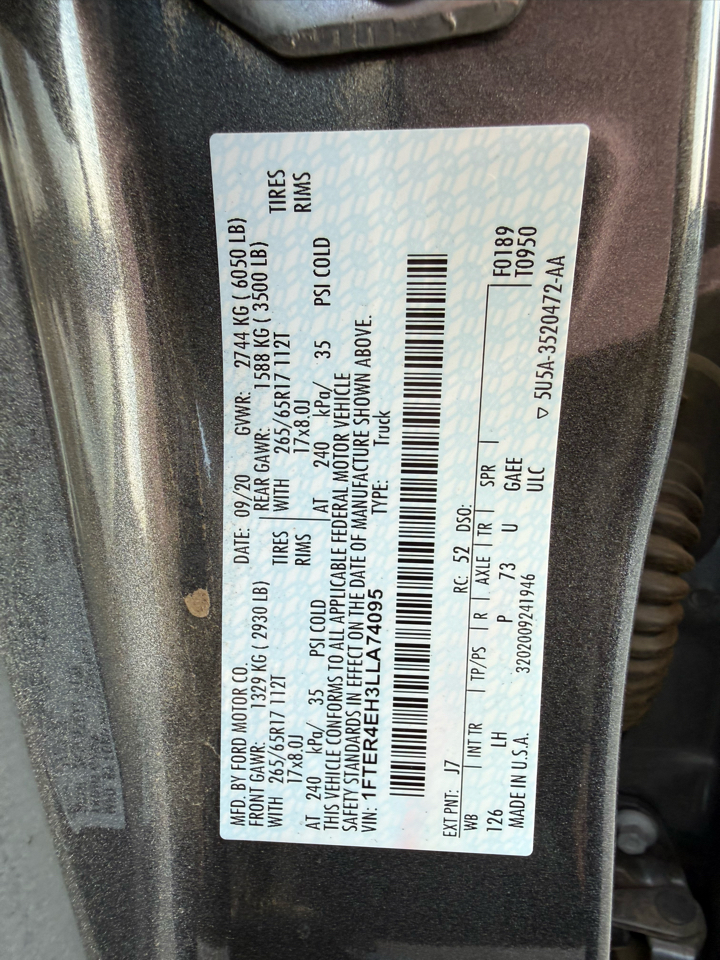 Ford Ranger XLT SuperCrew 2WD 2020