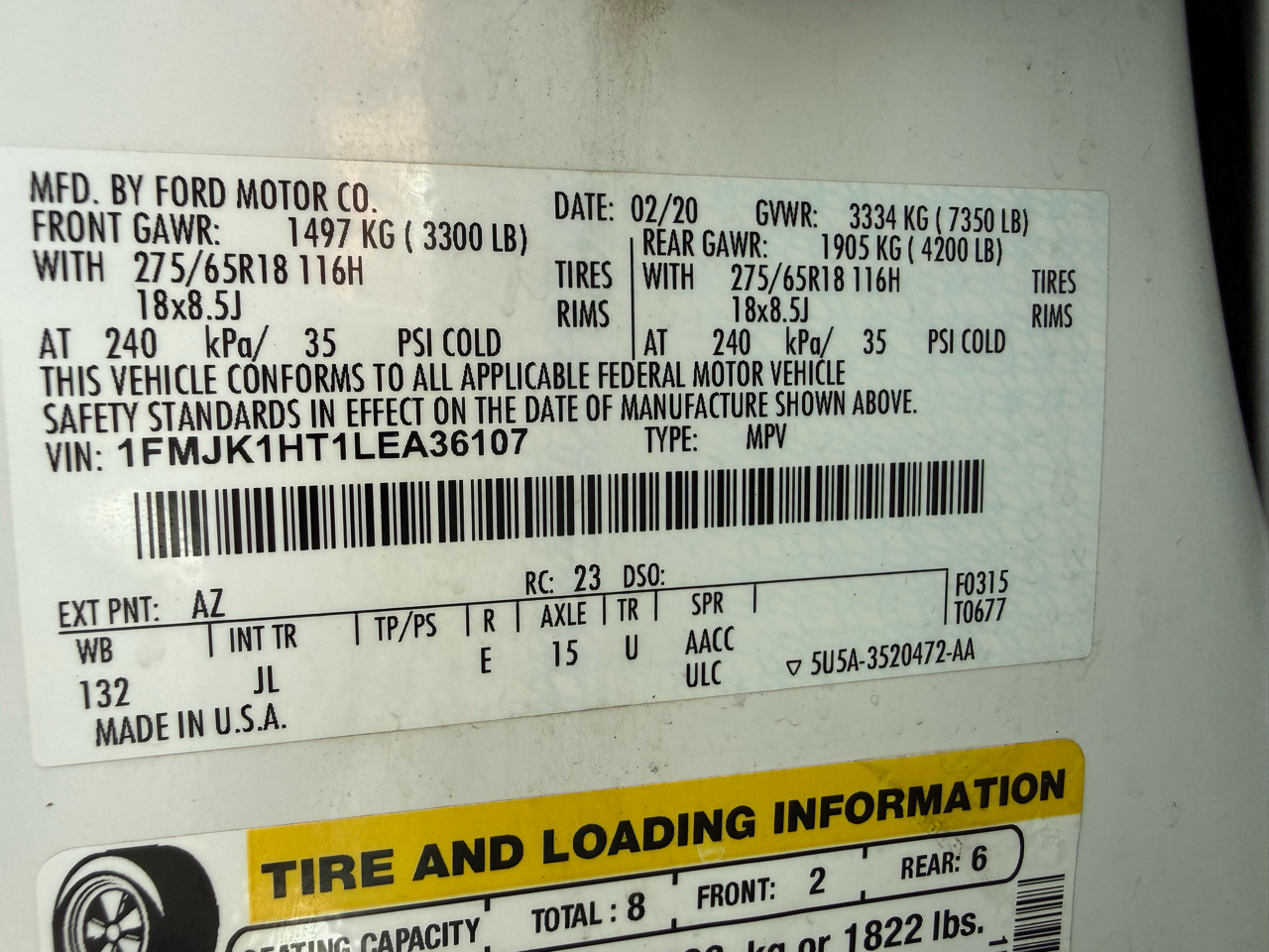 Ford Expedition Max XLT 2020