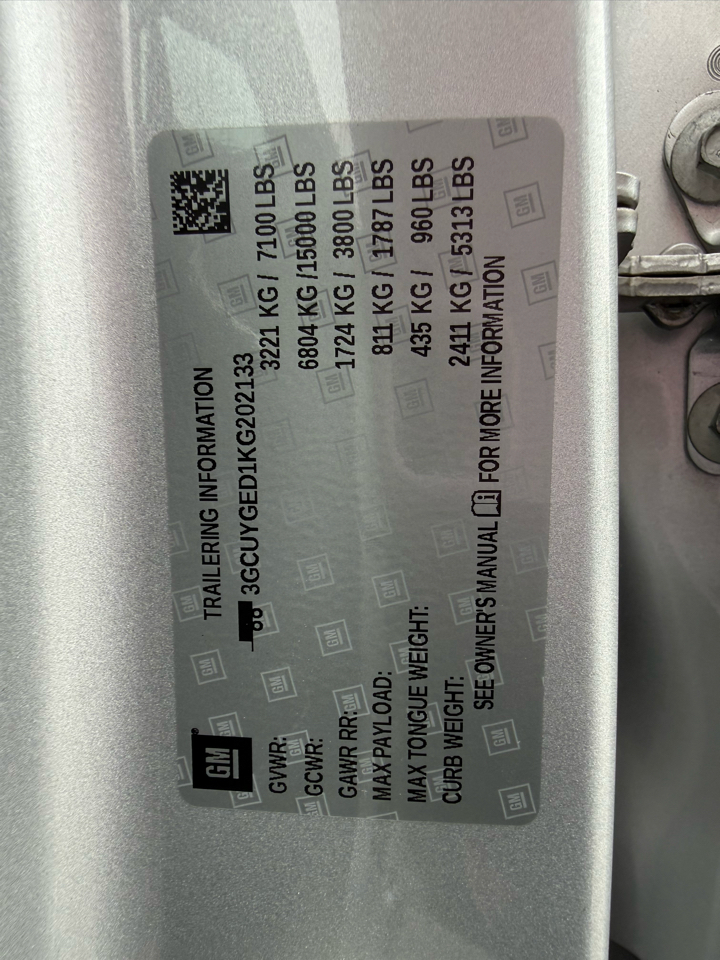 Chevrolet Silverado 1500 LTZ Crew Cab 4WD 2019