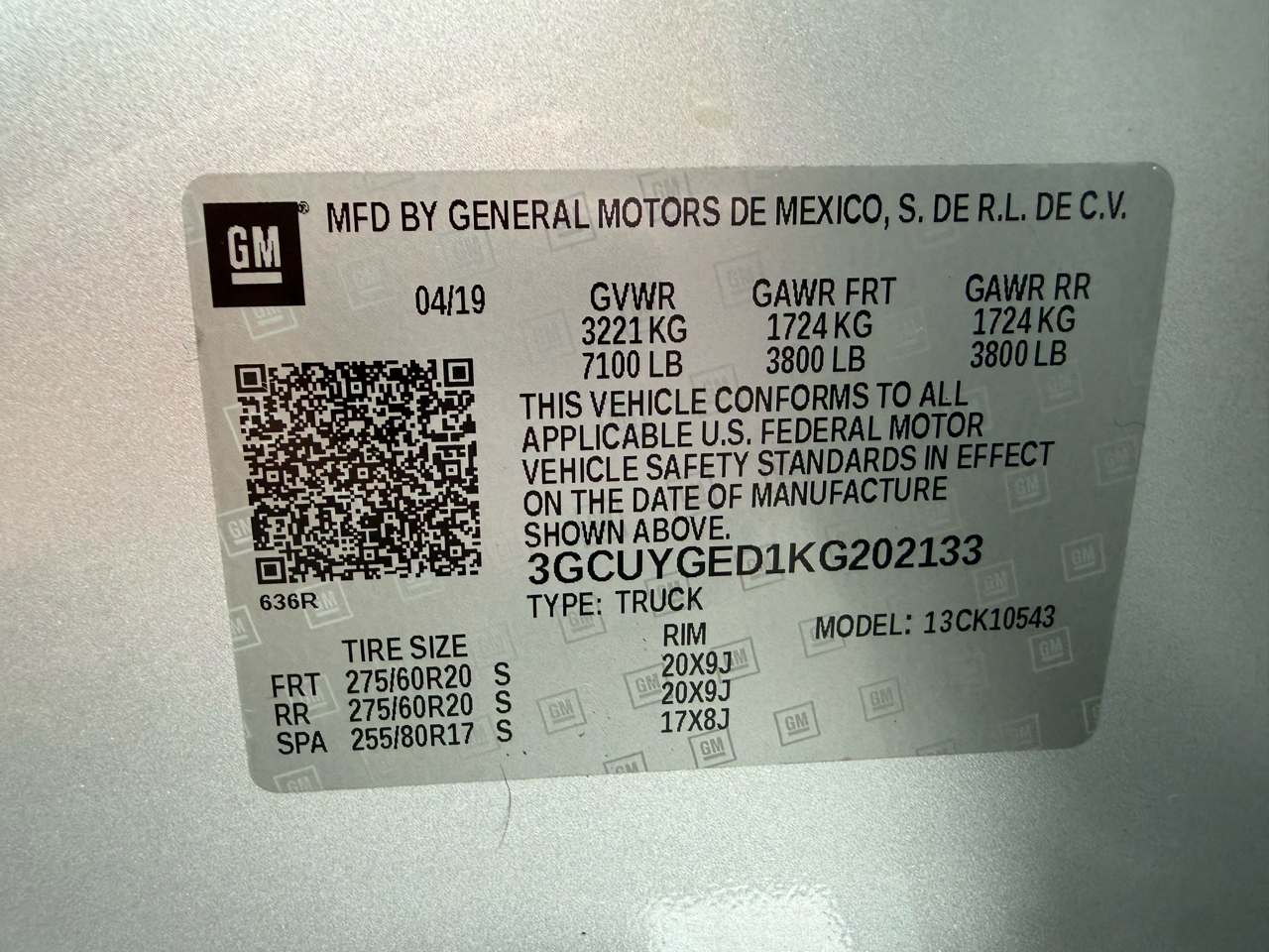 Chevrolet Silverado 1500 LTZ Crew Cab 4WD 2019