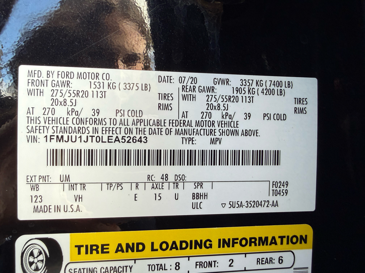 Ford Expedition XLT 4WD 2020 Ford Expedition XLT 4WD 2020