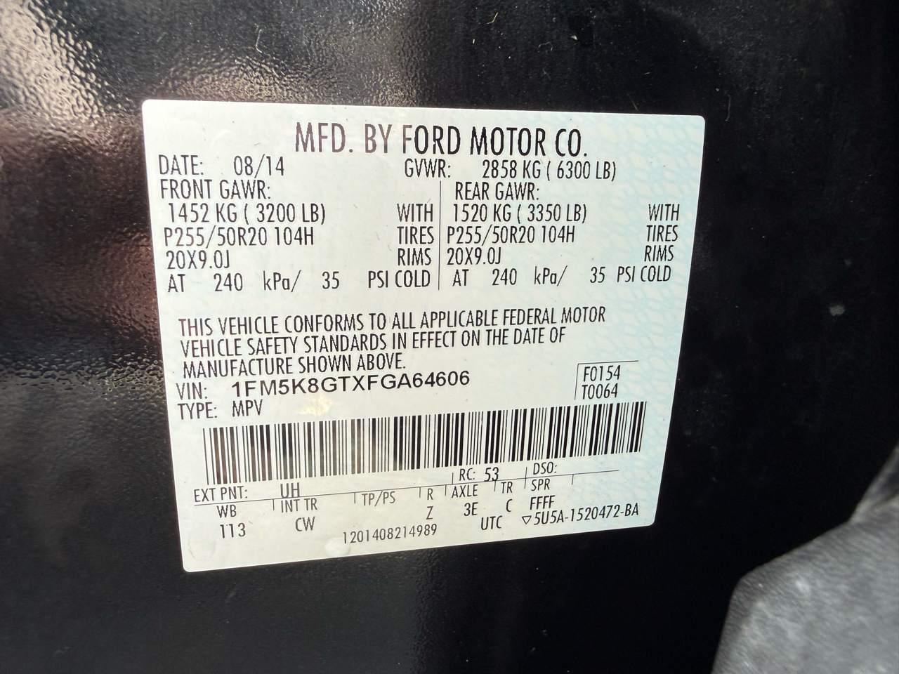 Ford Explorer Sport 4WD 2015