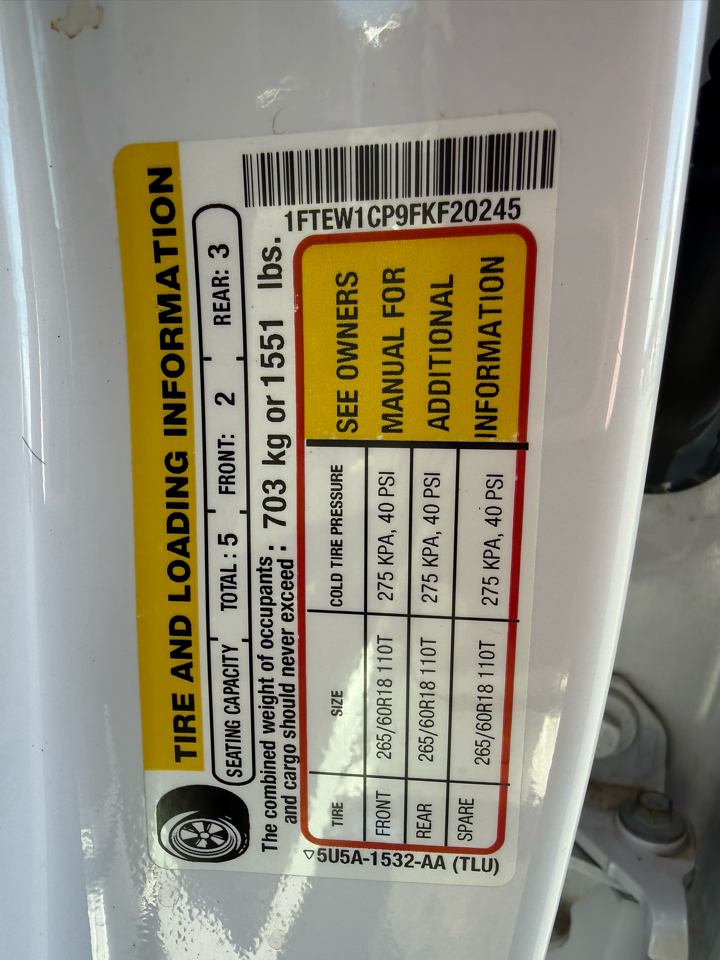 Ford F-150 XLT SuperCrew 2WD 2015