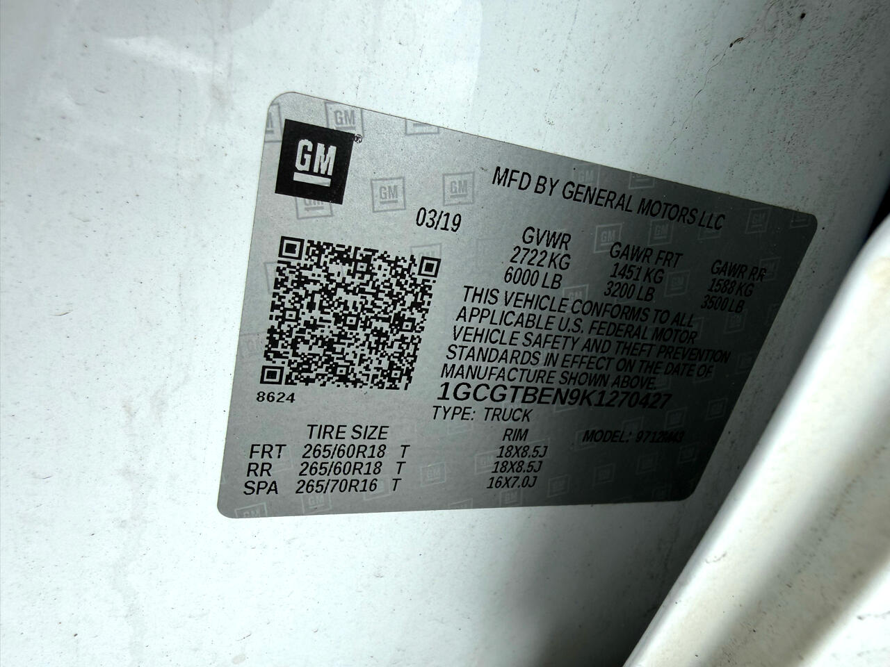 Chevrolet Colorado Work Truck Crew Cab 4WD 2019