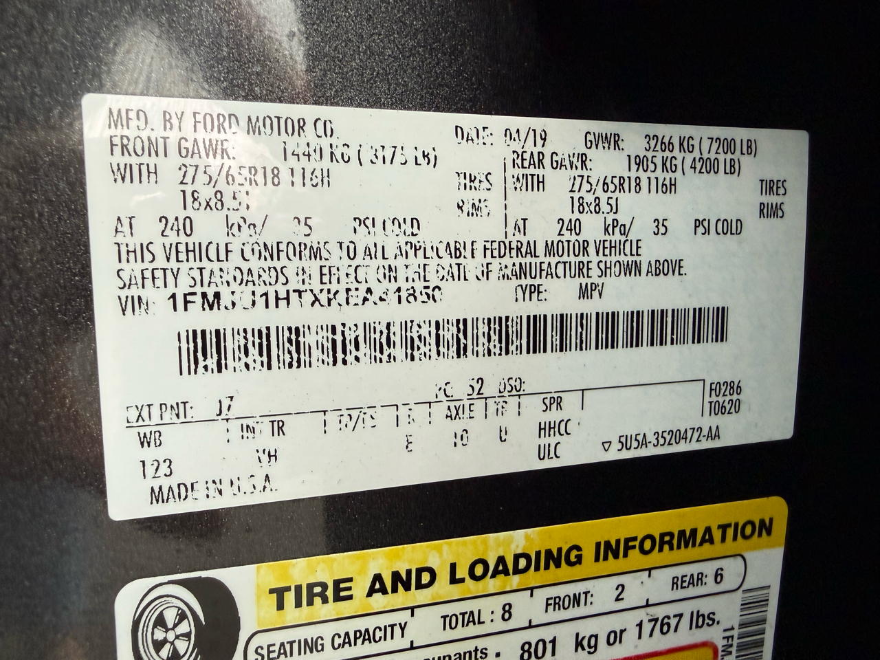 Ford Expedition XLT 2WD 2019