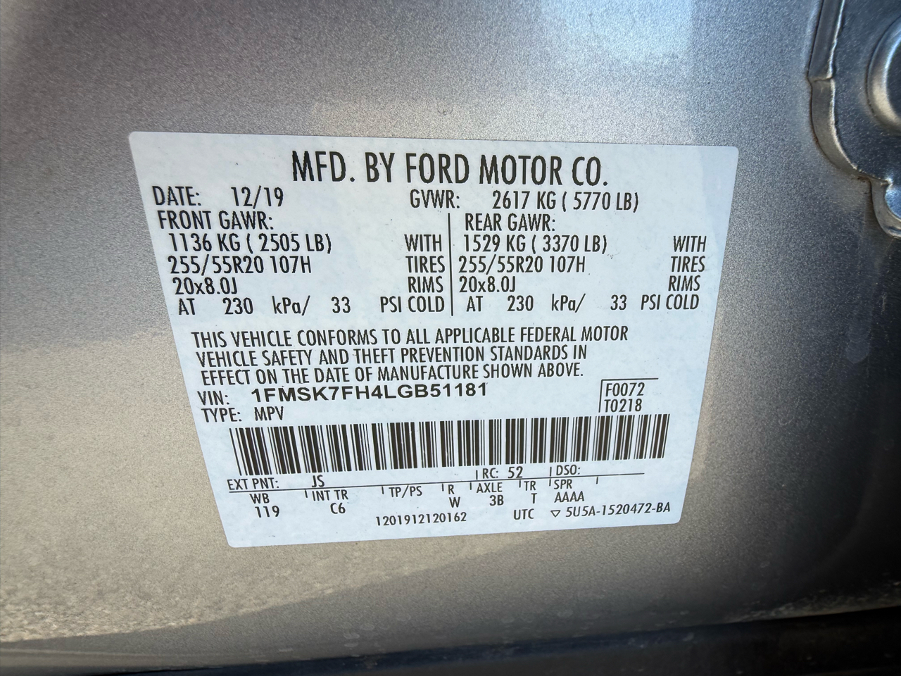 Ford Explorer Limited 2020