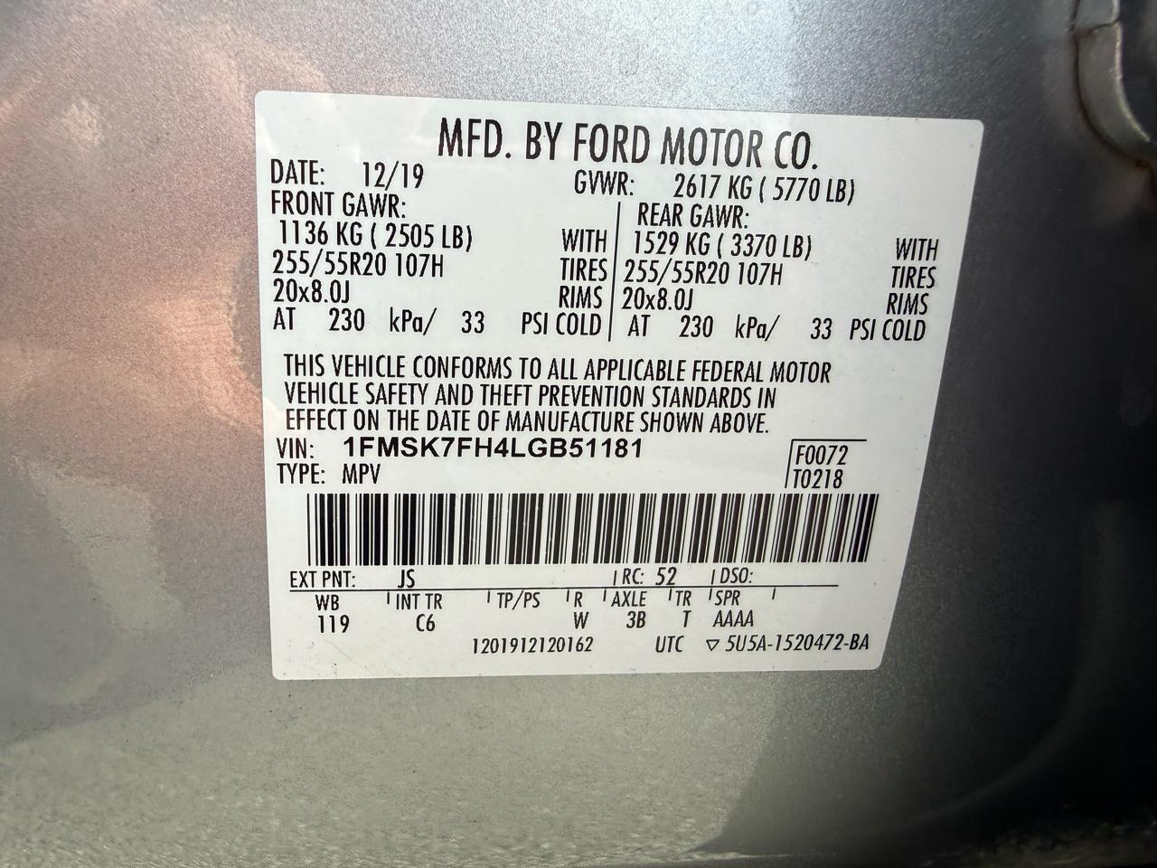 Ford Explorer Limited 2020