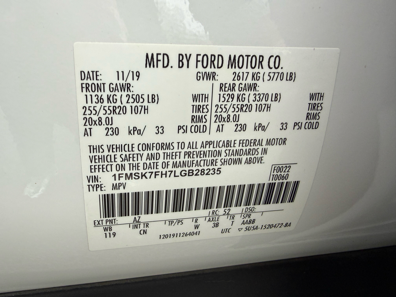 Ford Explorer Limited 2020