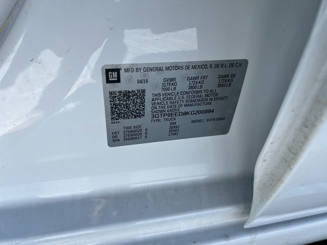 GMC Sierra 1500 AT4 Crew Cab 4WD 2019