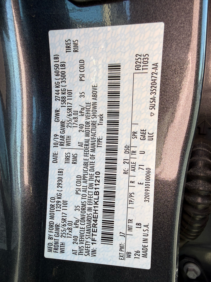 Ford Ranger XLT SuperCrew 2WD 2019