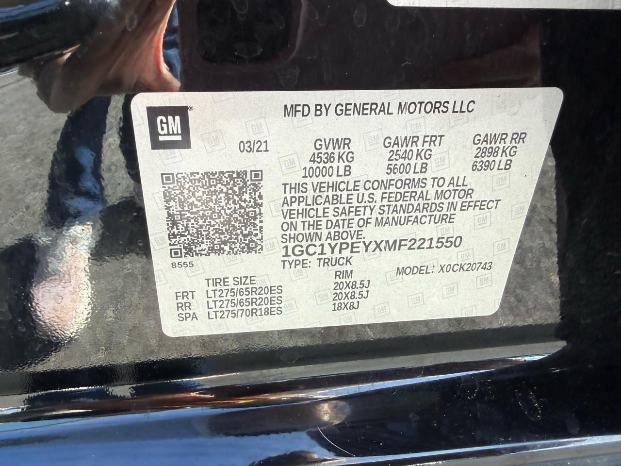 Chevrolet Silverado 2500HD LTZ Crew Cab 4WD 2021