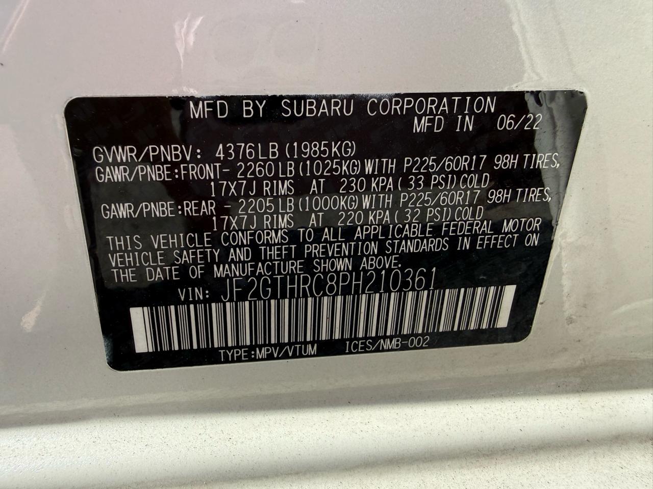 Subaru Crosstrek Sport 2023