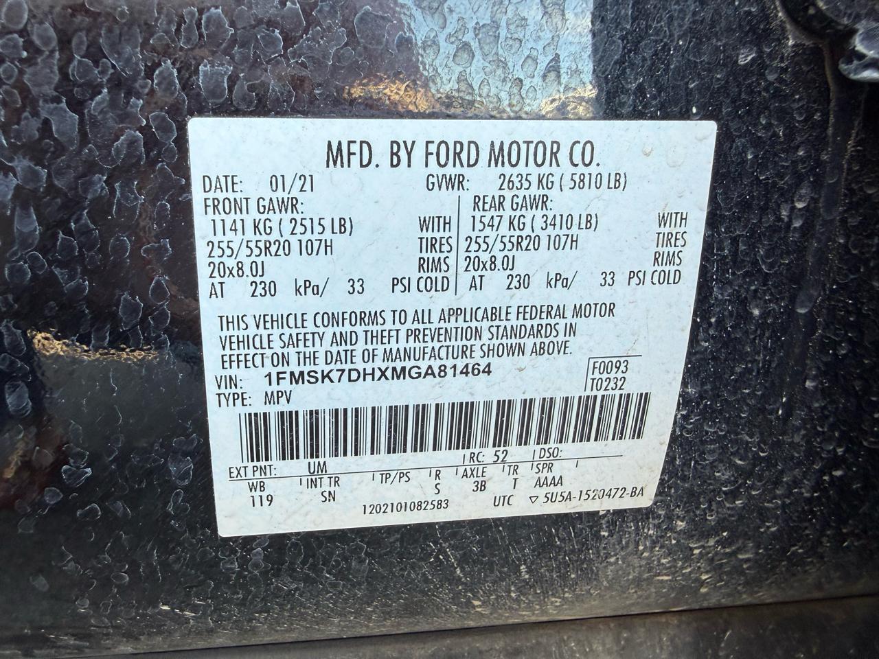 Ford Explorer XLT 2021