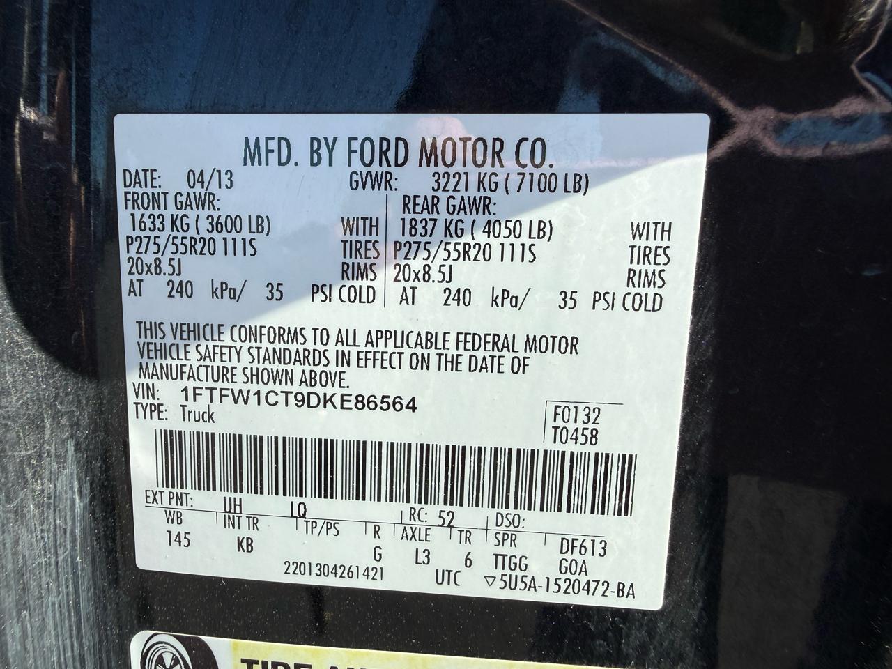 Ford F-150 King Ranch SuperCrew 2WD 2013