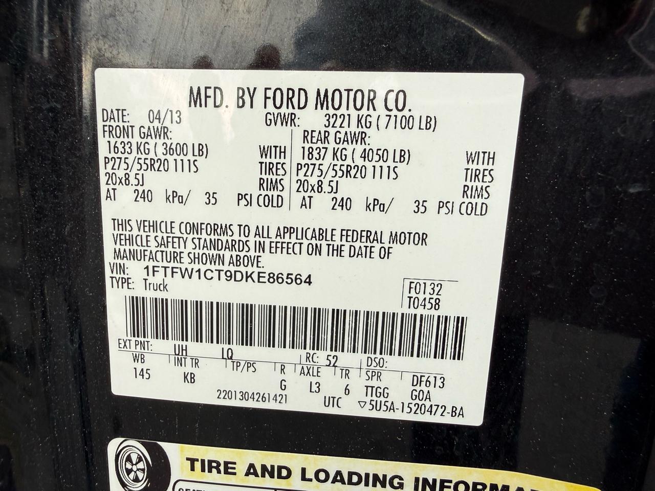 Ford F-150 King Ranch SuperCrew 2WD 2013