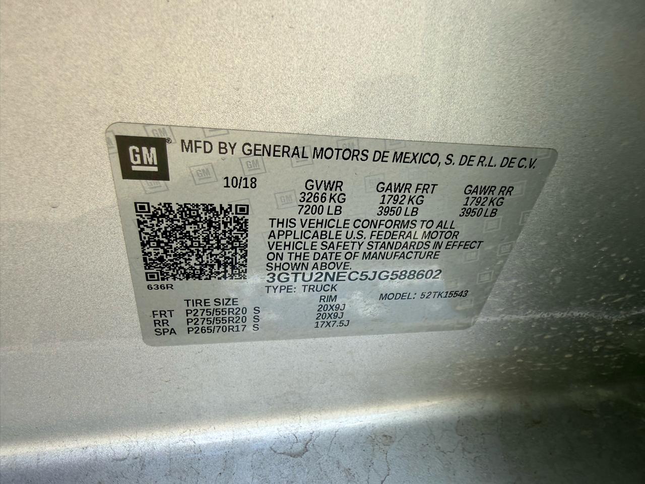 GMC Sierra 1500 SLT Crew Cab 4WD 2018