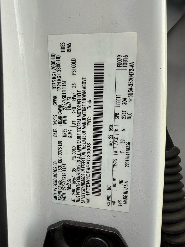 Ford F-150 Lariat SuperCrew 4WD 2015