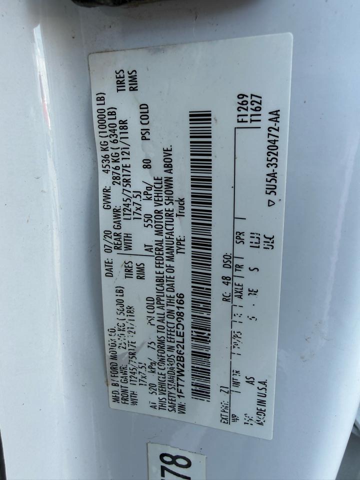 Ford F-250 SD XL Crew Cab 4WD 2020