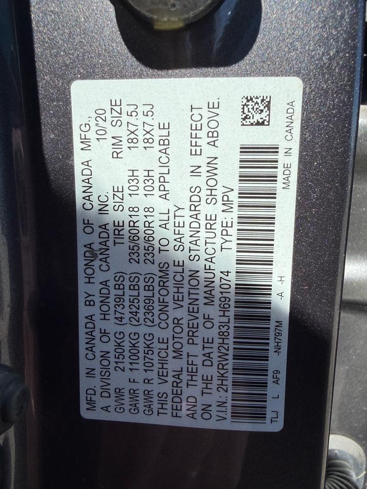 Honda CR-V EX-L AWD 2020