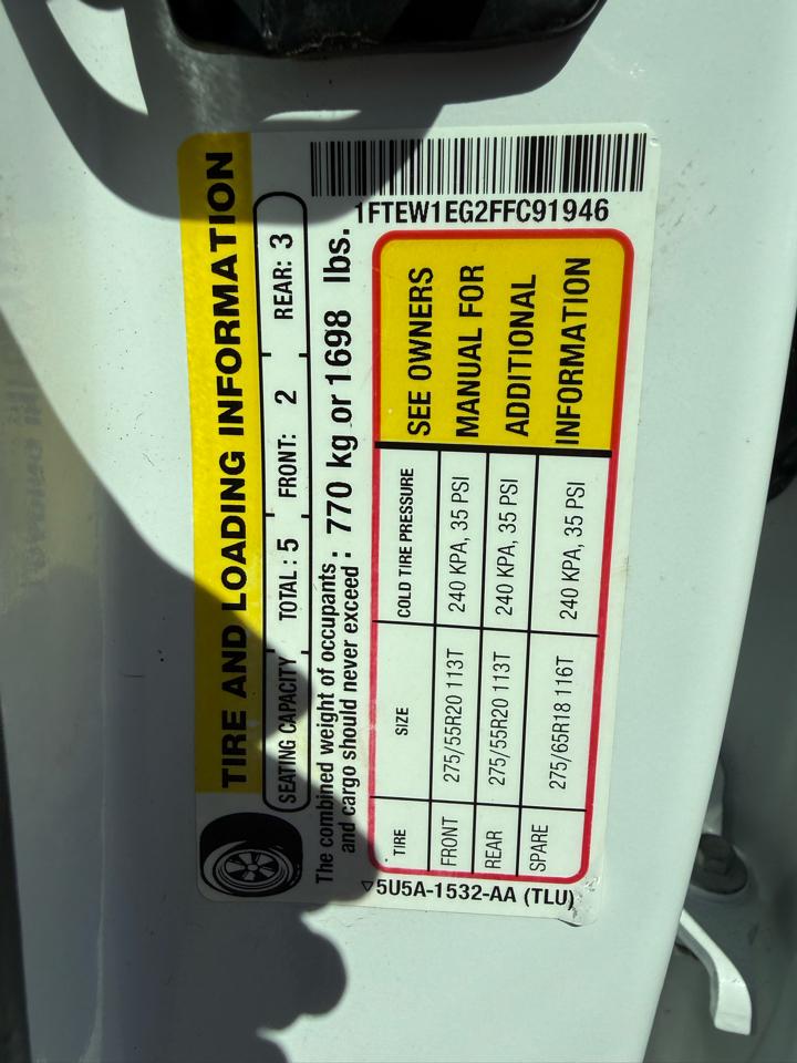 Ford F-150 Lariat SuperCrew 4WD 2015