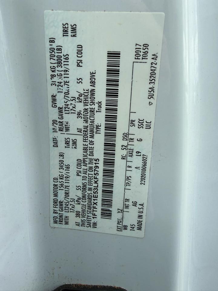 Ford F-150 XL SuperCab 4WD 2020