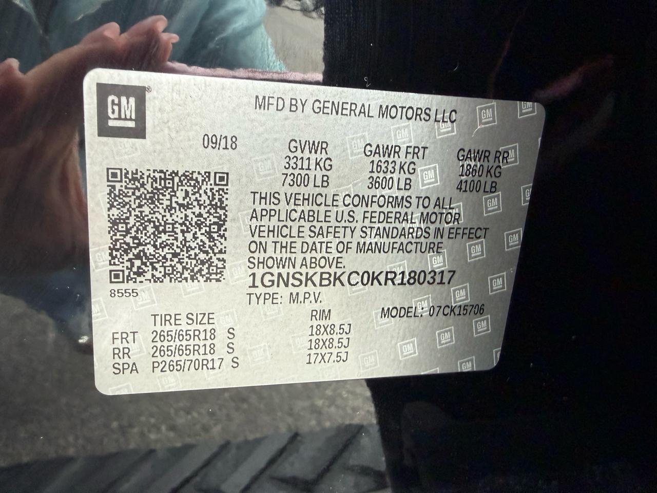 Chevrolet Tahoe  2019