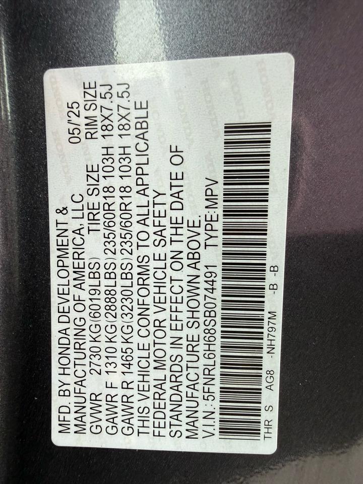 Honda Odyssey EX-L 2025