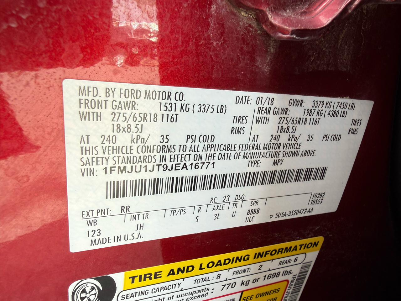 Ford Expedition XLT 4WD 2018