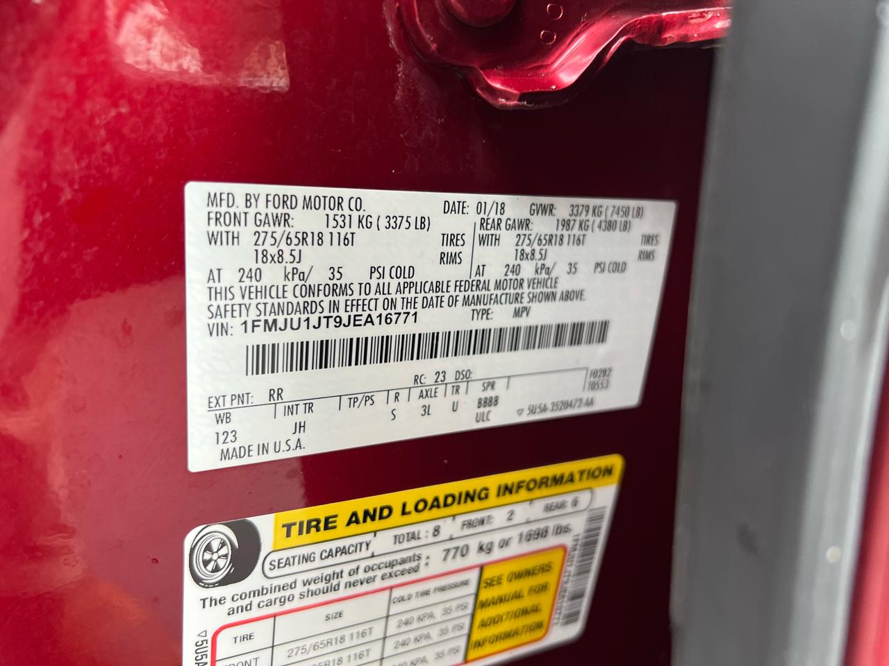 Ford Expedition XLT 4WD 2018