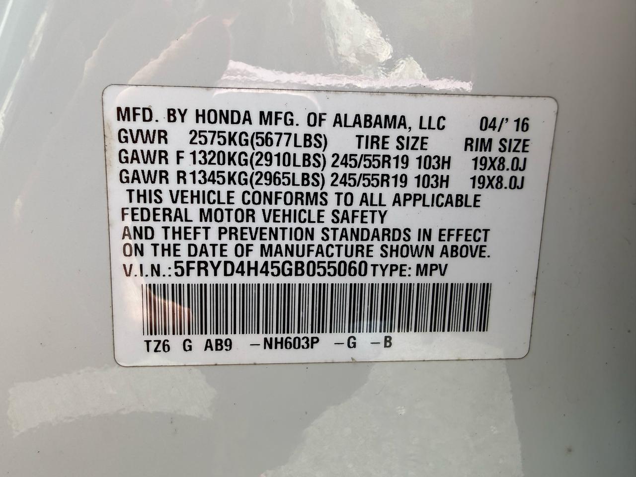 Acura MDX Tech SH-AWD 2016