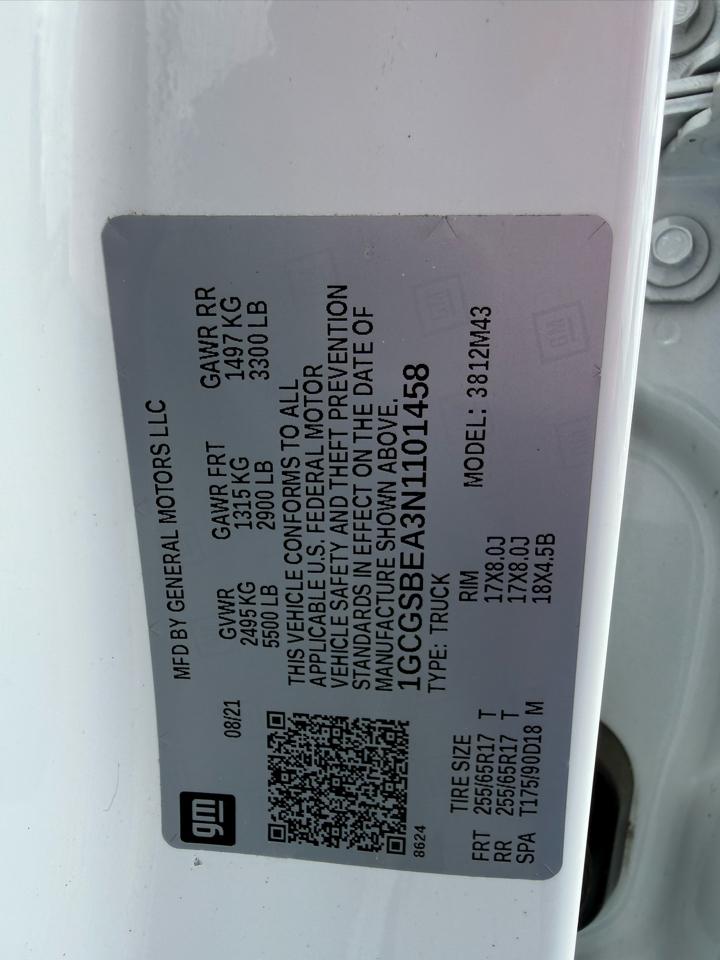 Chevrolet Colorado Work Truck Crew Cab 2WD 2022