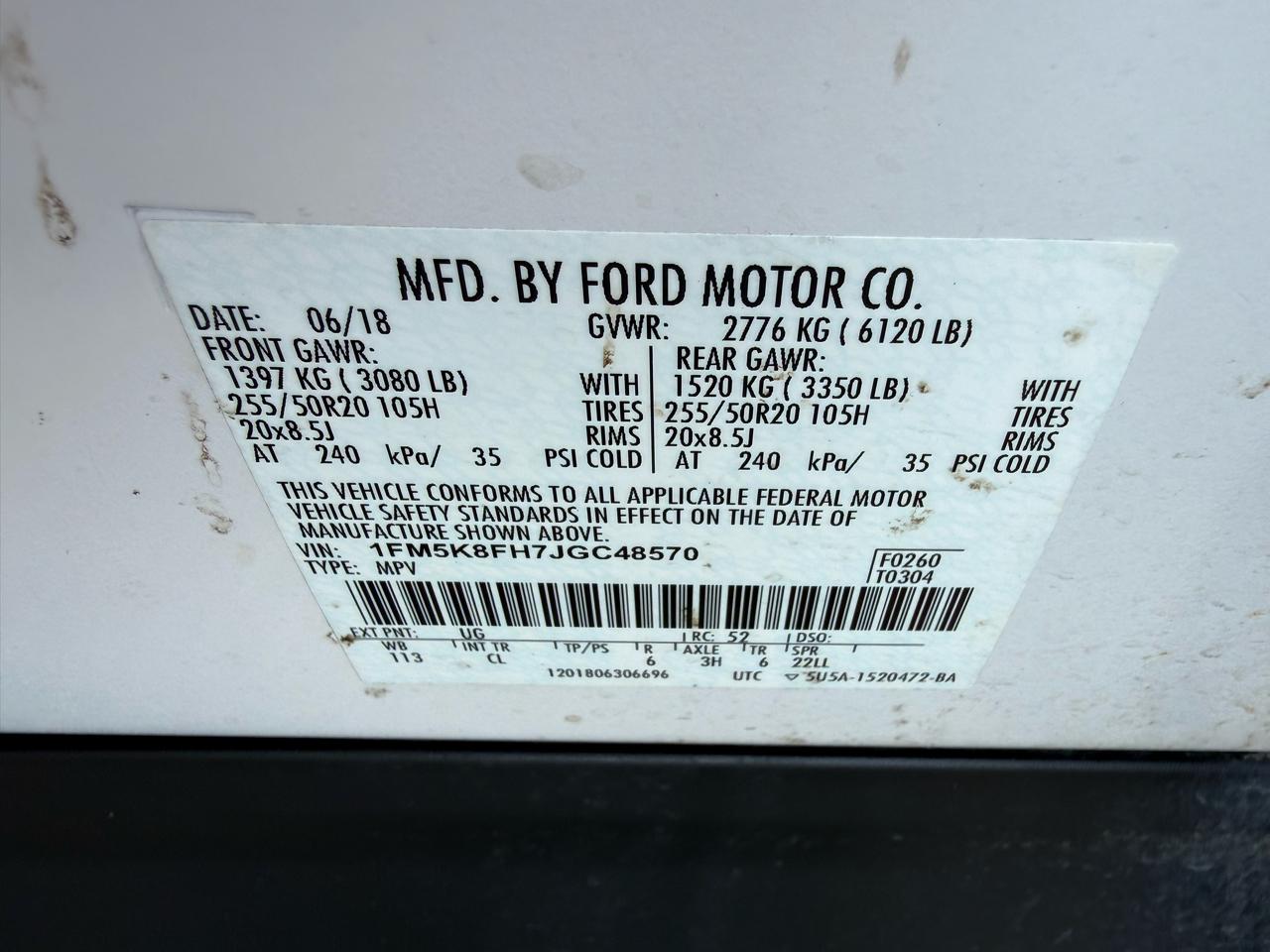 Ford Explorer Limited 4WD 2018