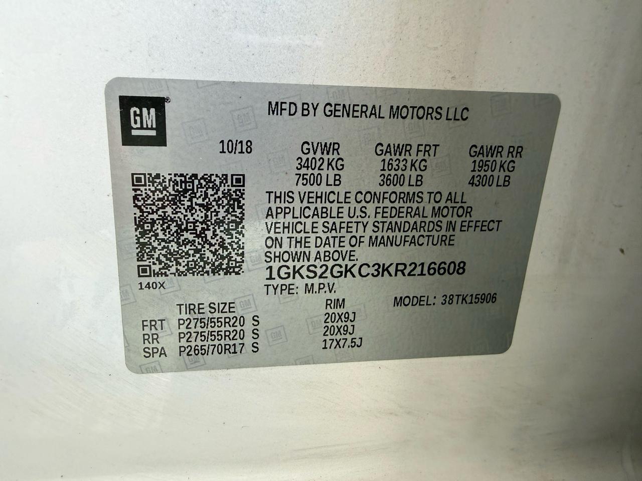 GMC Yukon XL SLT 4WD 2019