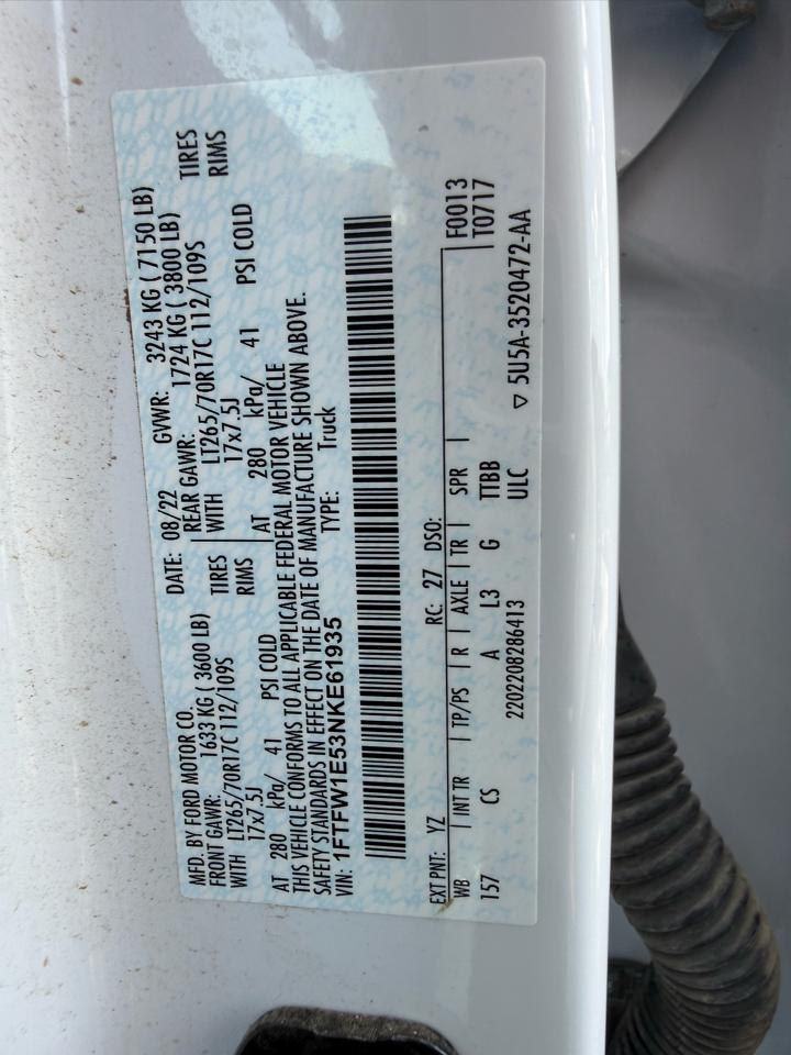 Ford F-150 XL SuperCrew 4WD 2022