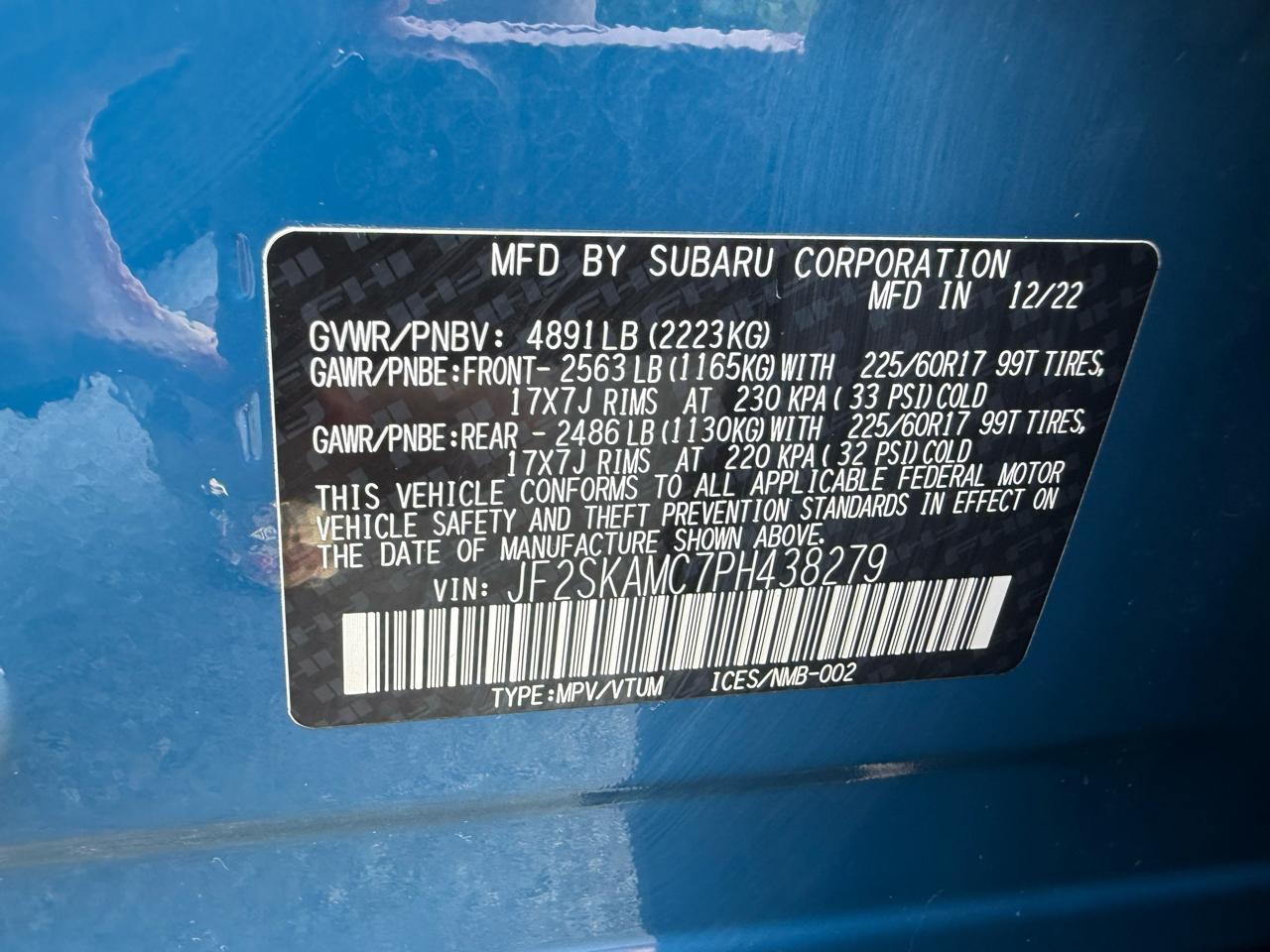 Subaru Forester Sport 2023