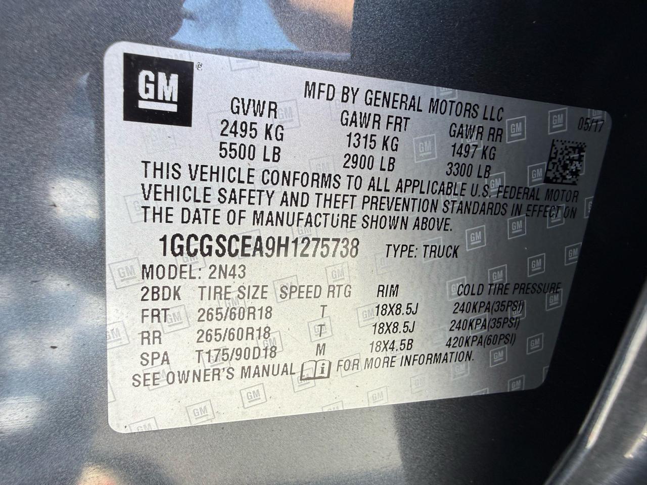 Chevrolet Colorado LT Crew Cab 2WD 2017