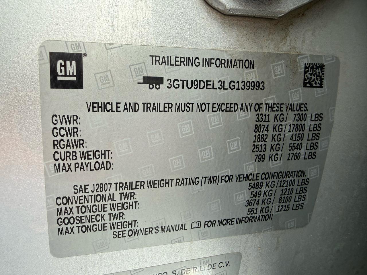 GMC Sierra 1500 SLT Crew Cab 4WD 2020