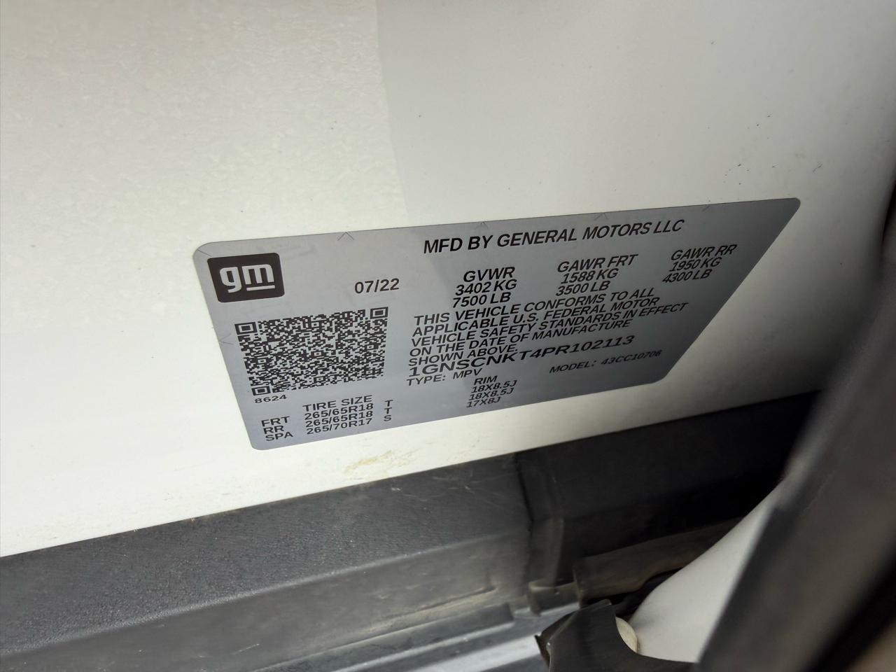 Chevrolet Tahoe LT 2WD 2023