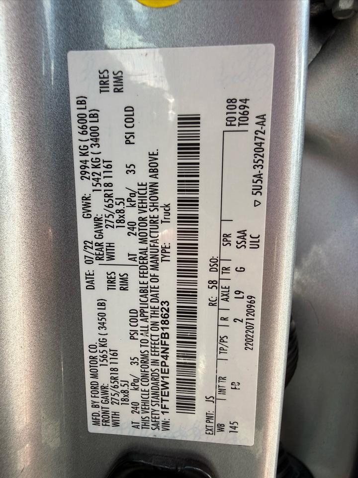 Ford F-150 XLT SuperCrew 4WD 2022