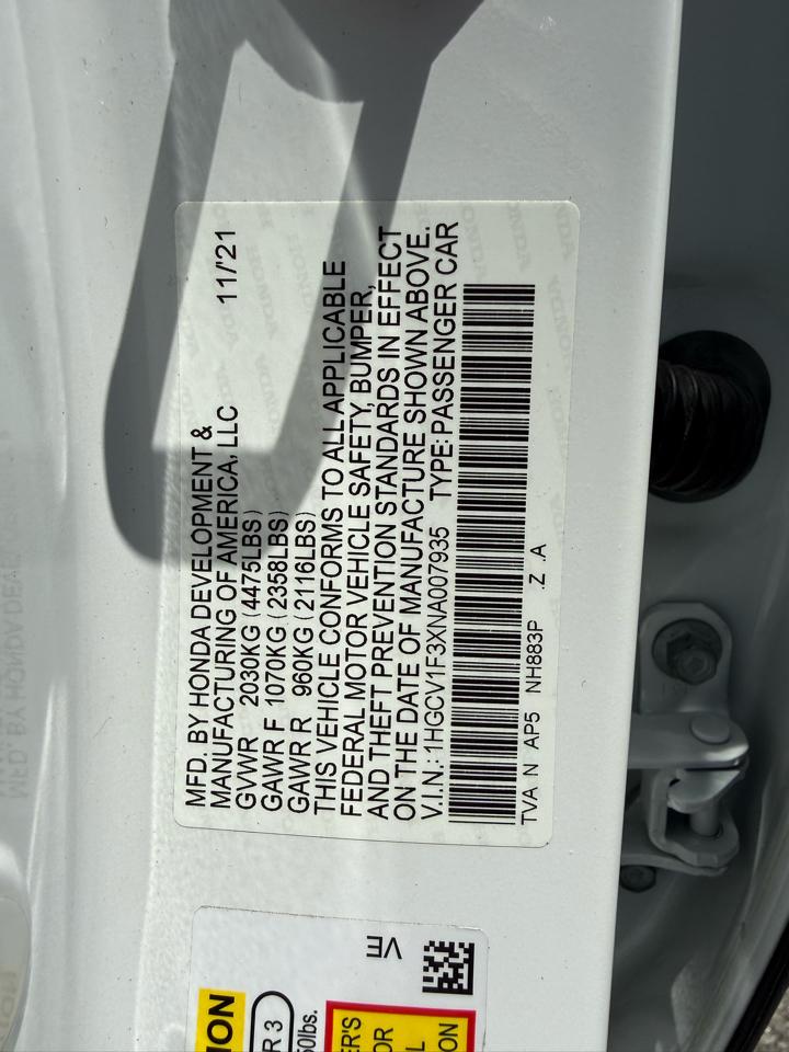 Honda Accord Sport CVT 2022