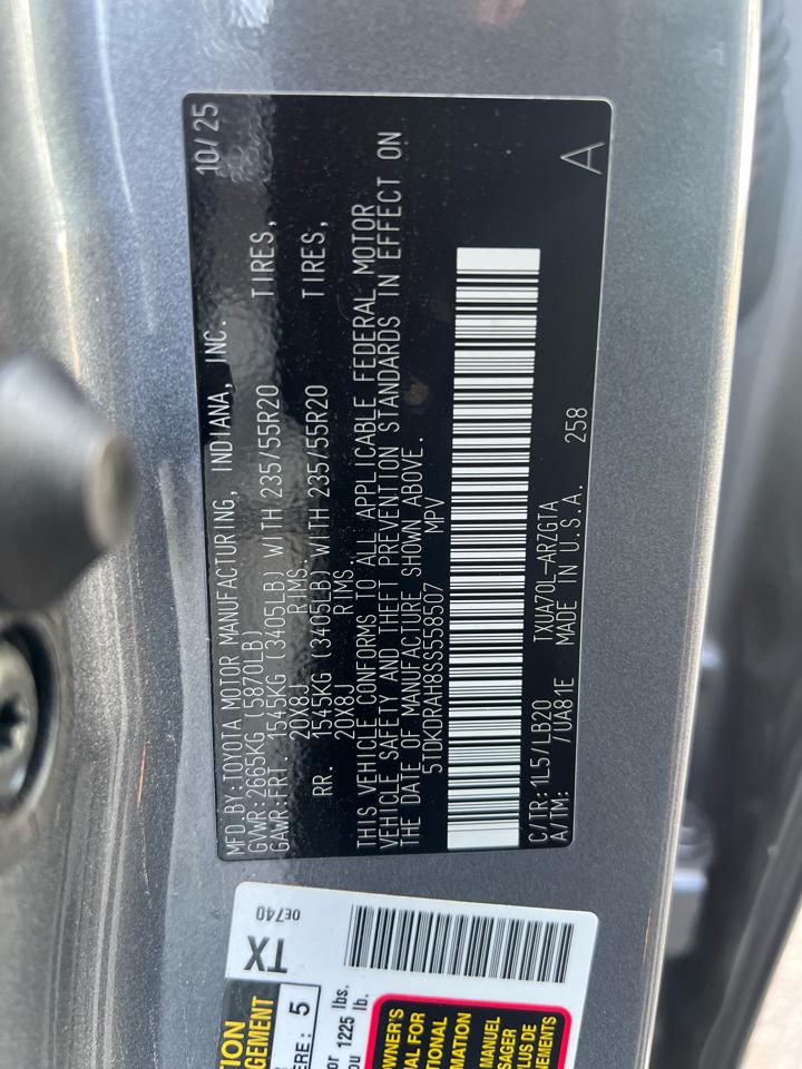 Toyota Highlander Limited 2025